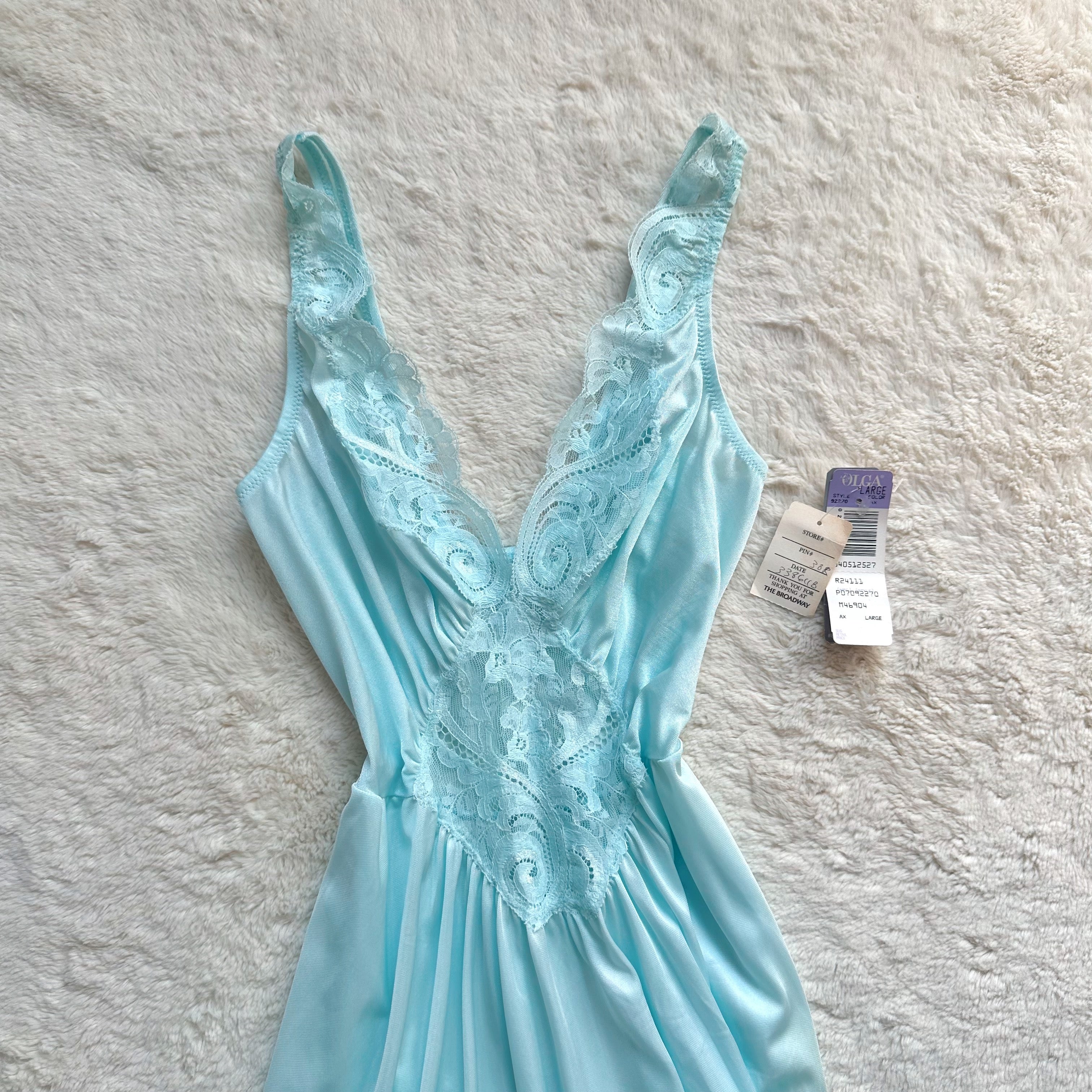 1990's blue blossom negligee