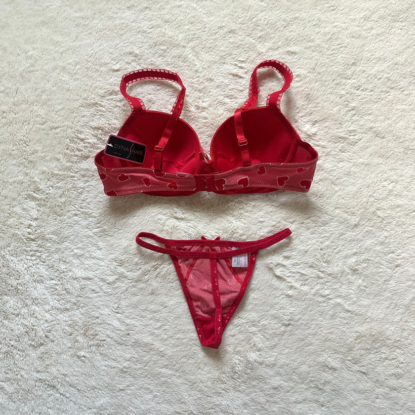 2000's love bite bra + panty set
