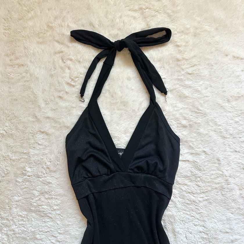 1990's midnight ribbon dress