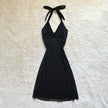 1990's midnight ribbon dress