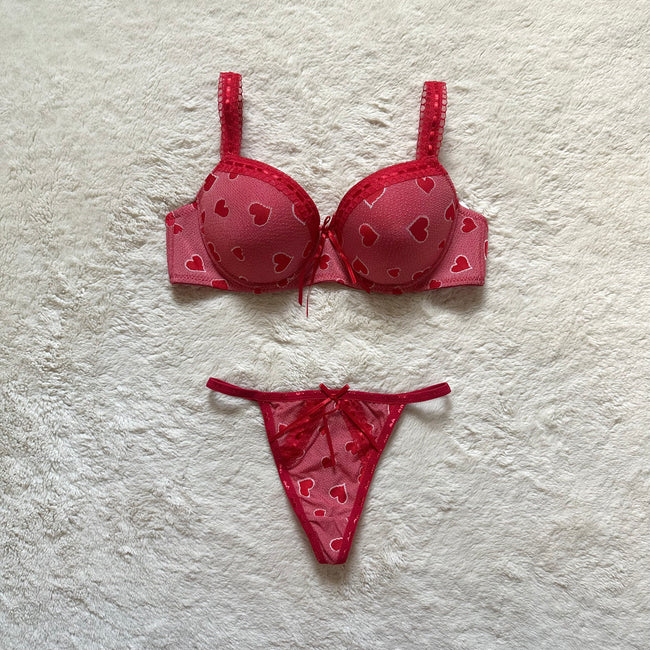 2000's love bite bra + panty set
