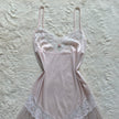 1980's blush petaline slip dress