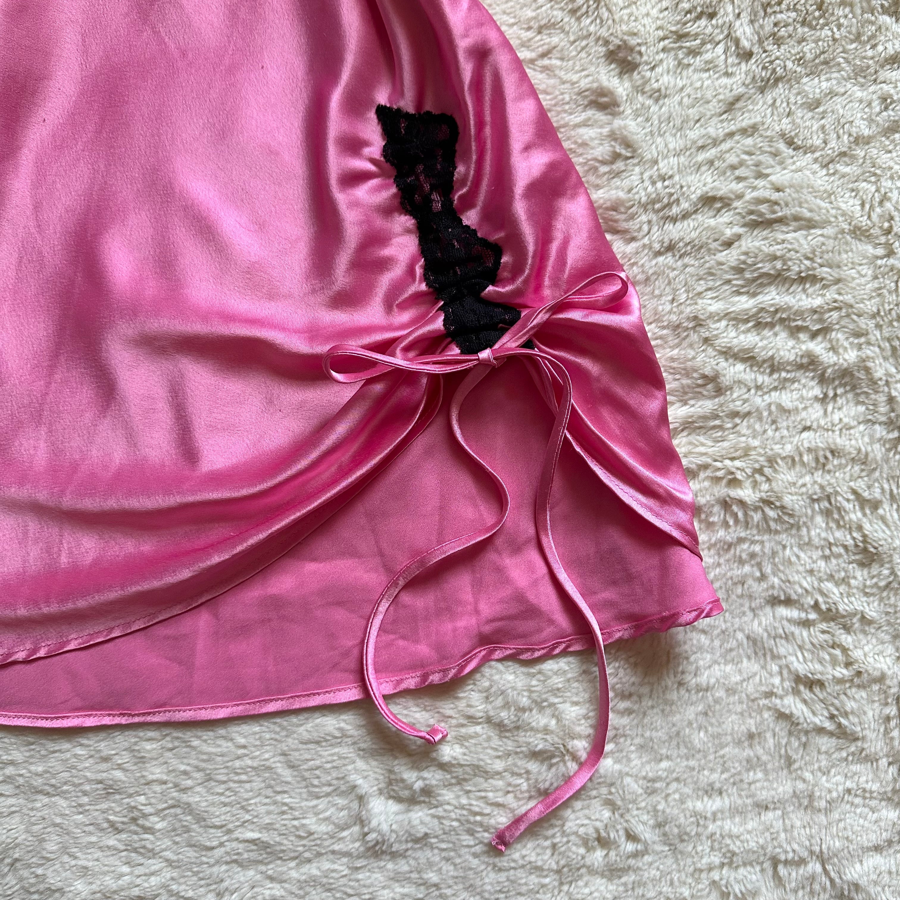 2003 pink kiss slip dress