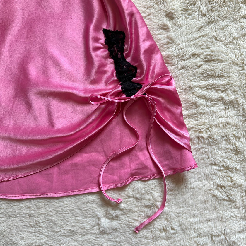 2003 pink kiss slip dress