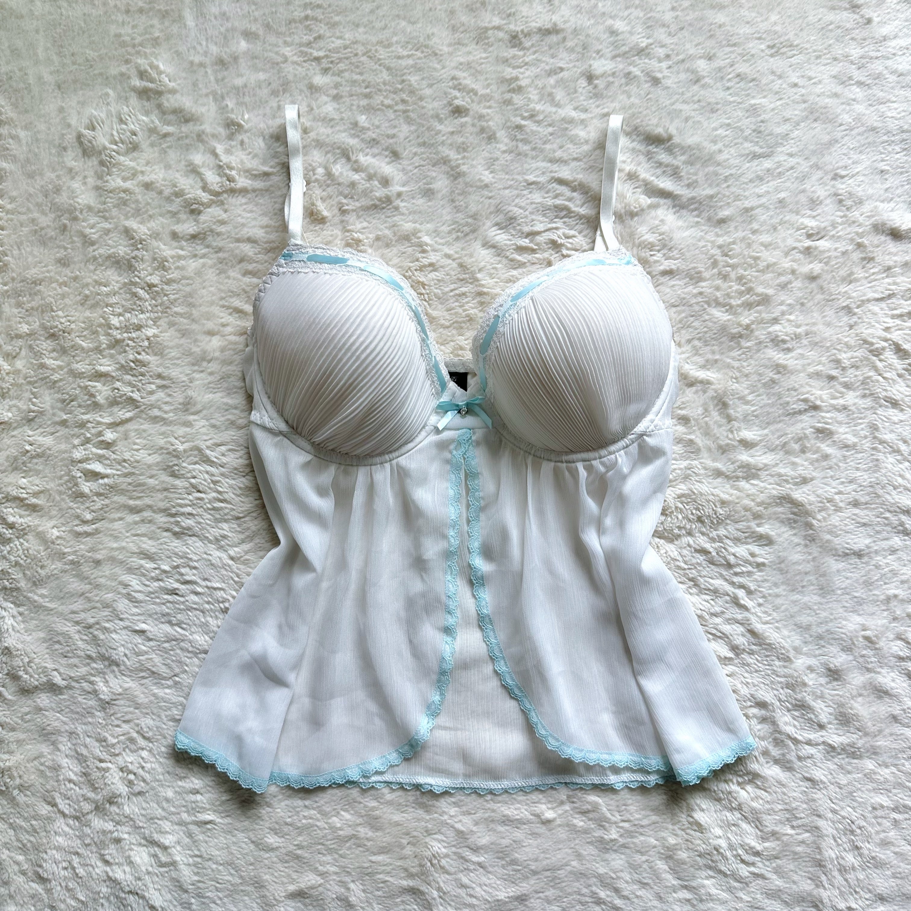 2000's bridal babydoll camisole
