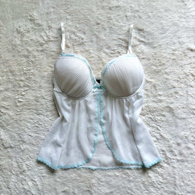 2000's bridal babydoll camisole