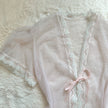 1980's ballet veil peignoir set