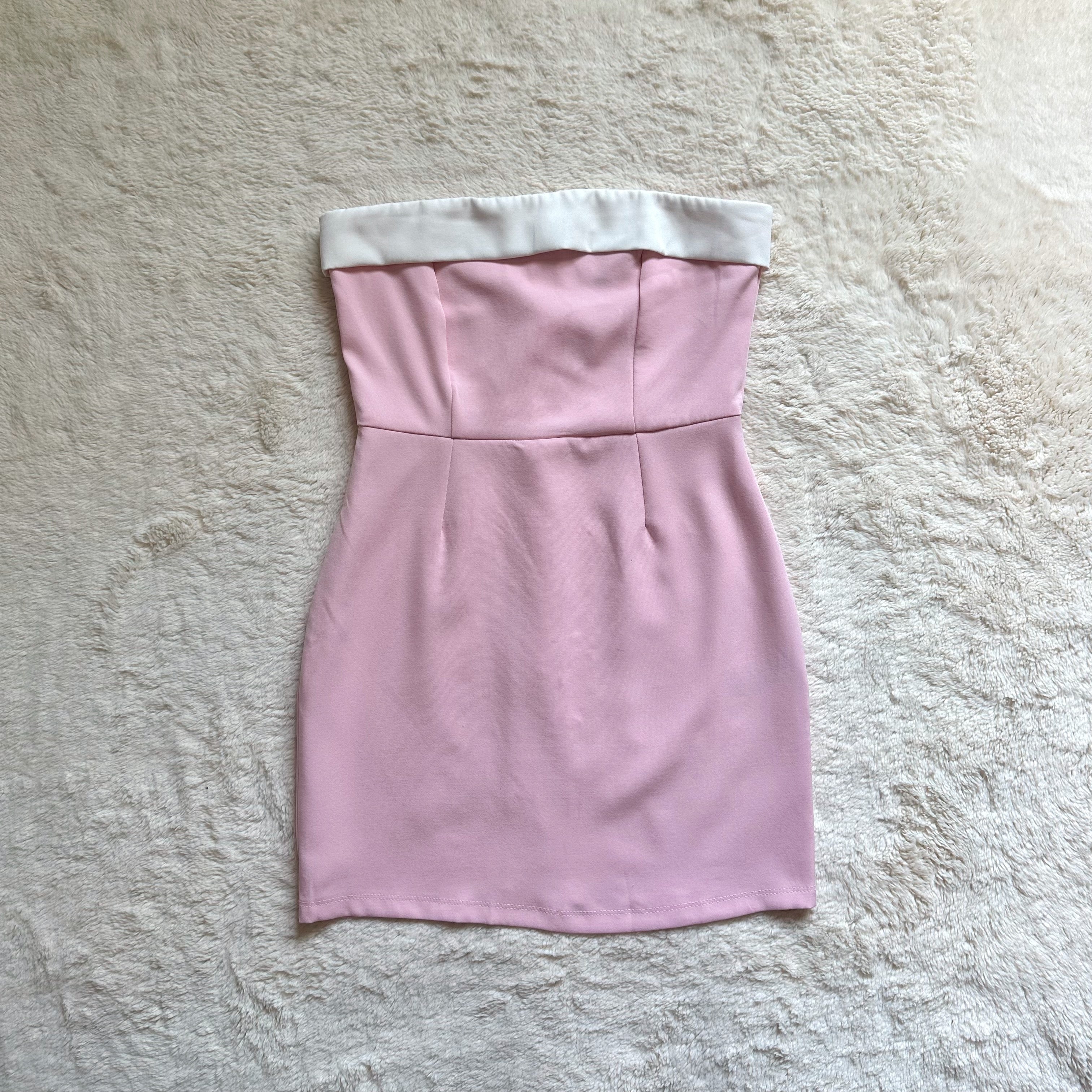 edikted priyah contrast fold over dress - rtp: $64