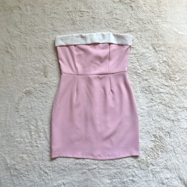 edikted priyah contrast fold over dress - rtp: $64