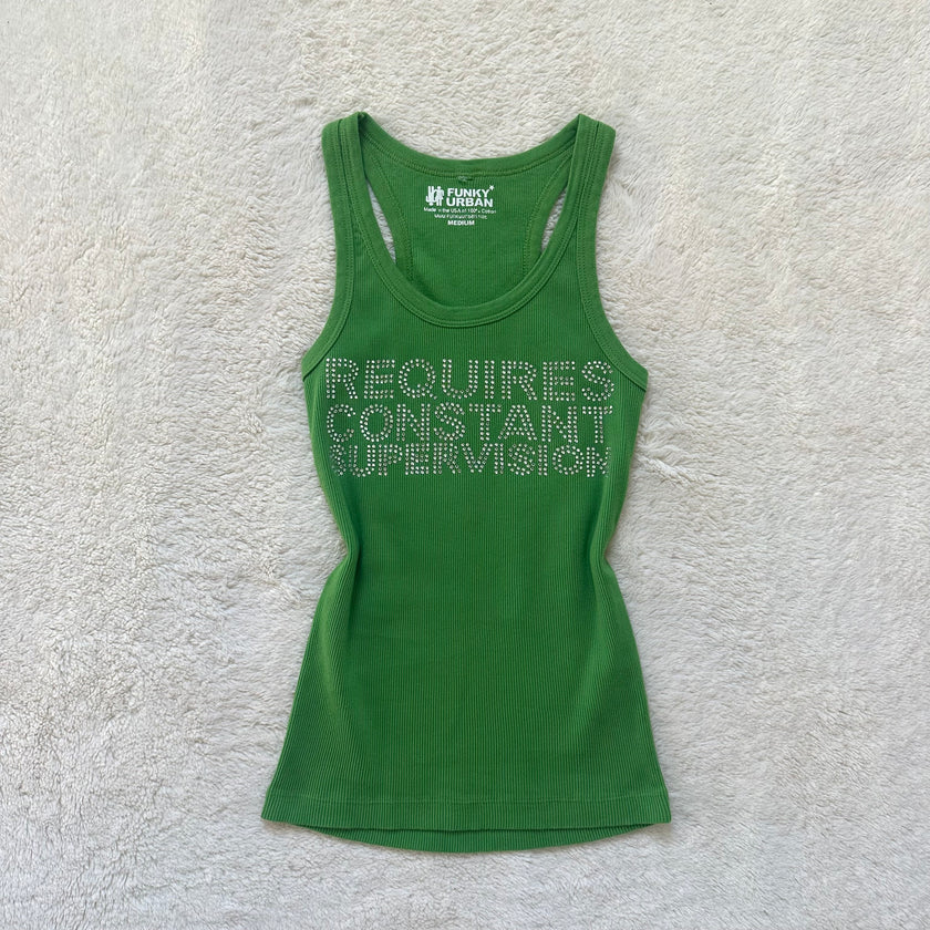 2000's rhinestone camisole