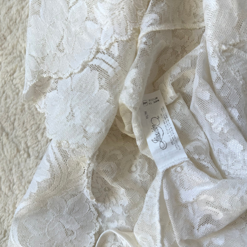 2000's pearl lace camisole