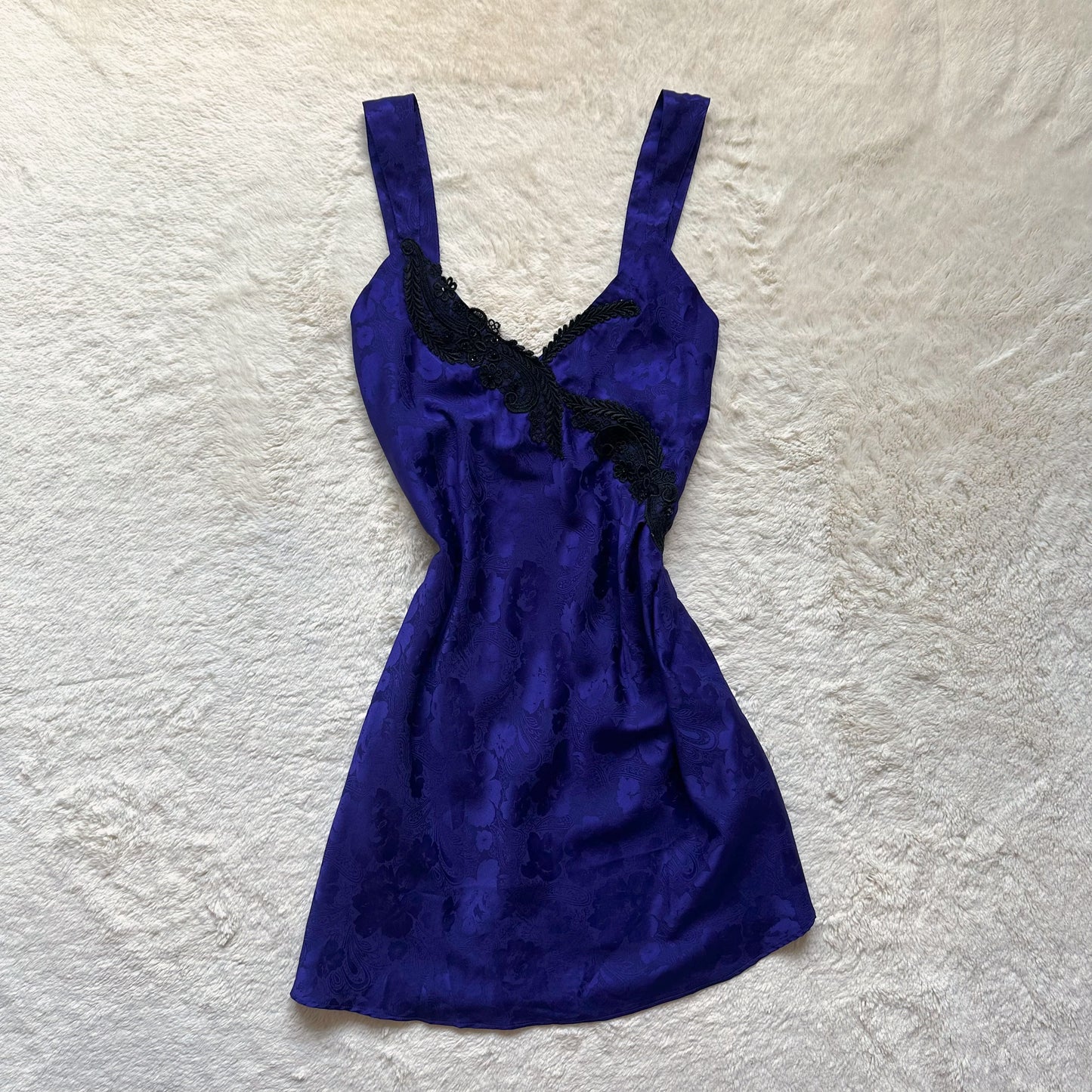 1980's amethyst hour slip dress