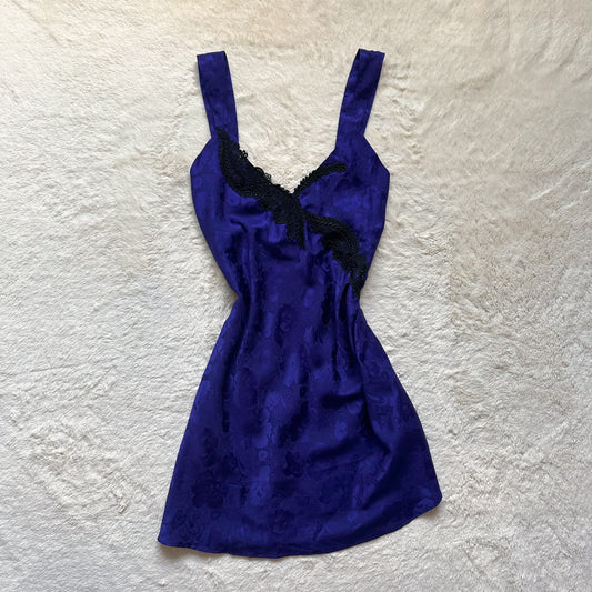 1980's amethyst hour slip dress