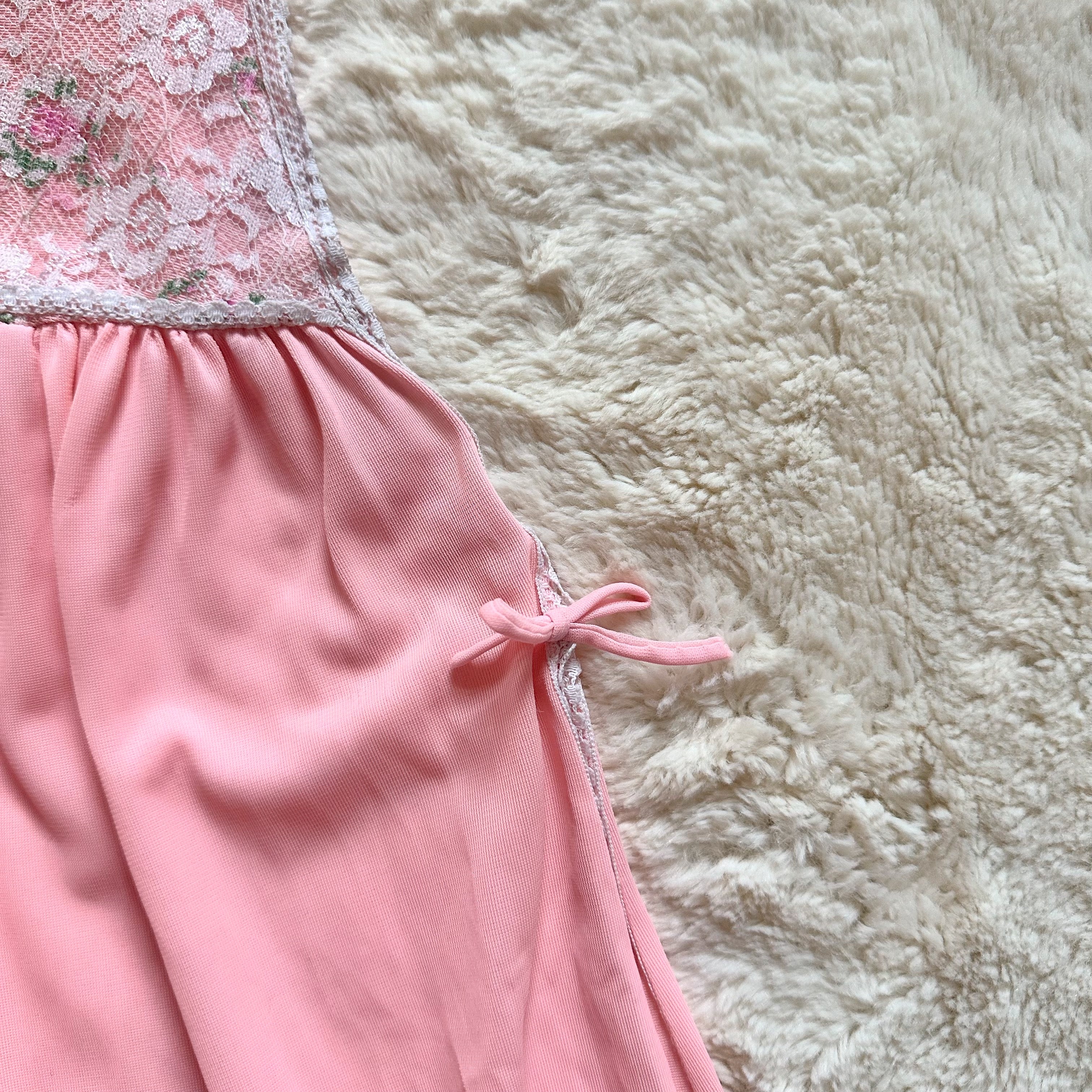 1960's blush gardenia babydoll