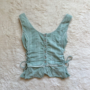 sage meadow lace top