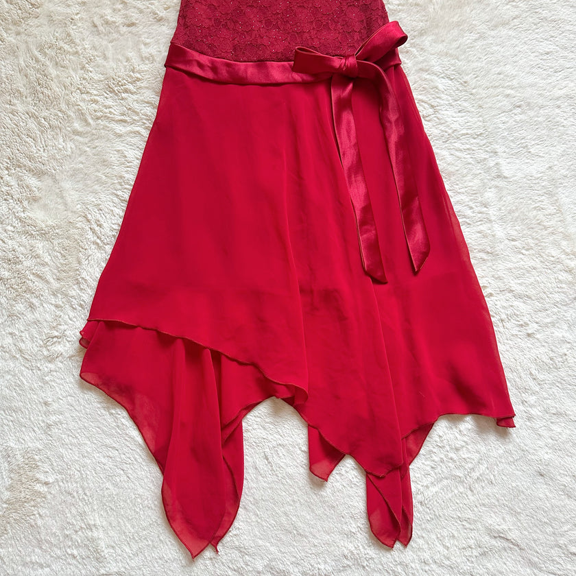 1990's scarlet serenade gown