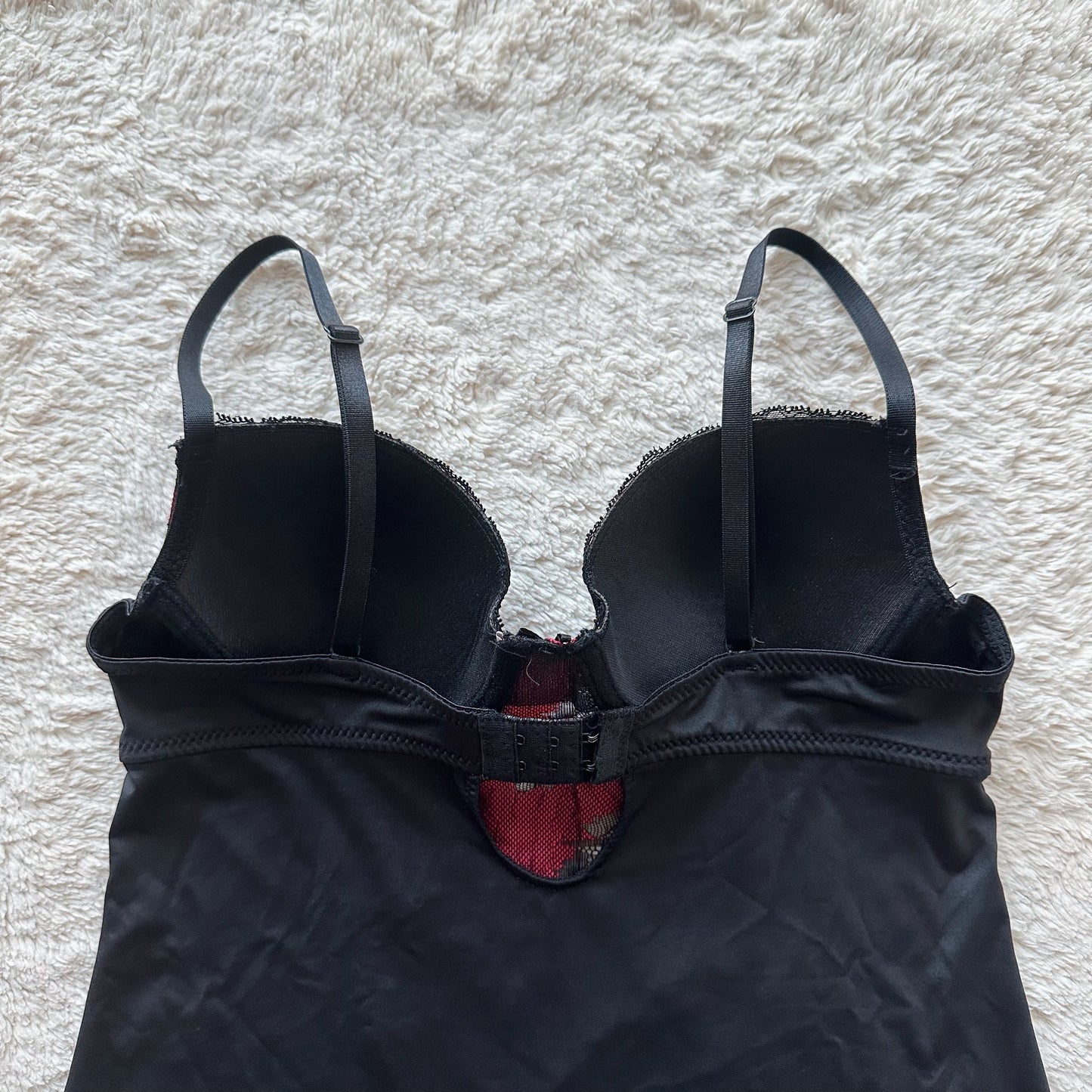 2000's gothic bustier slip dress