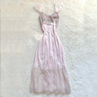 1980's rosewater lace negligee