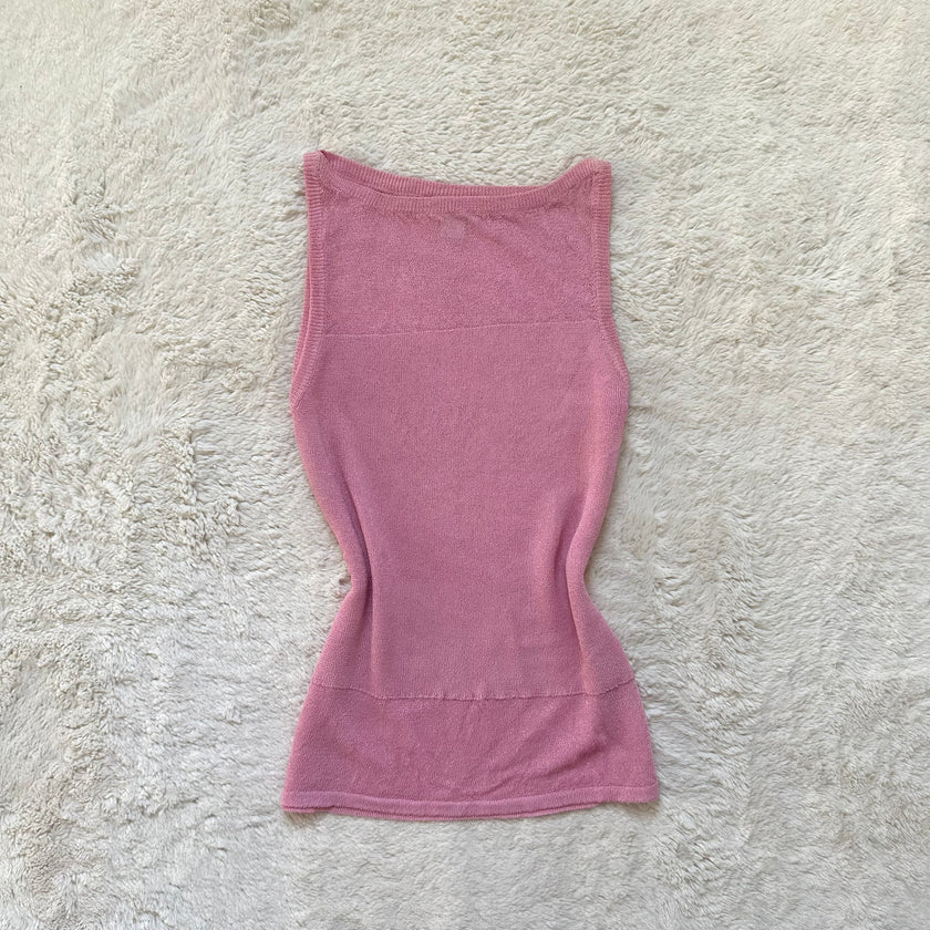 2000's bubblegum knit tank