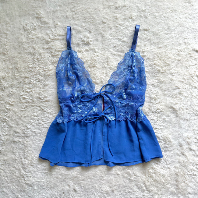 royal blue flyaway camisole