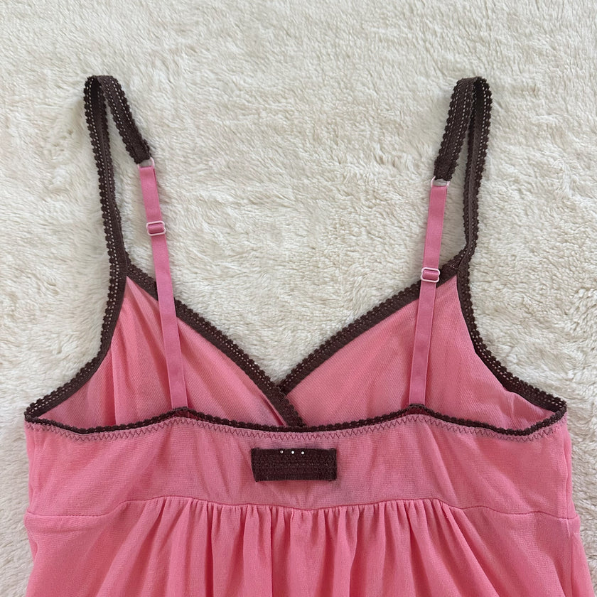 2000's cocoa blush slip dress