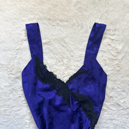 1980's amethyst hour slip dress