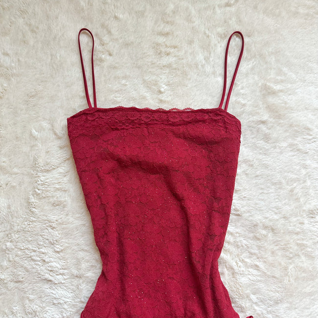 1990's scarlet serenade gown