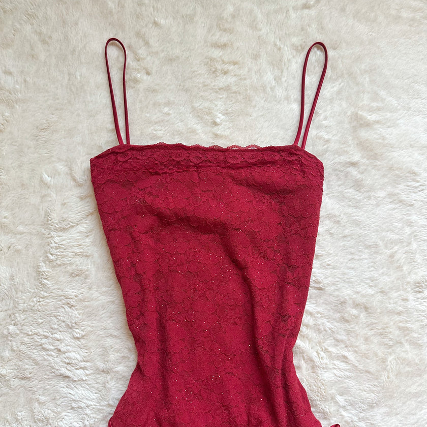 1990's scarlet serenade gown
