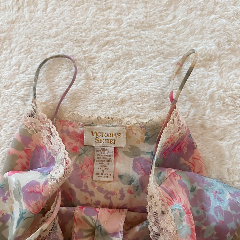 1980's watercolor floral camisole