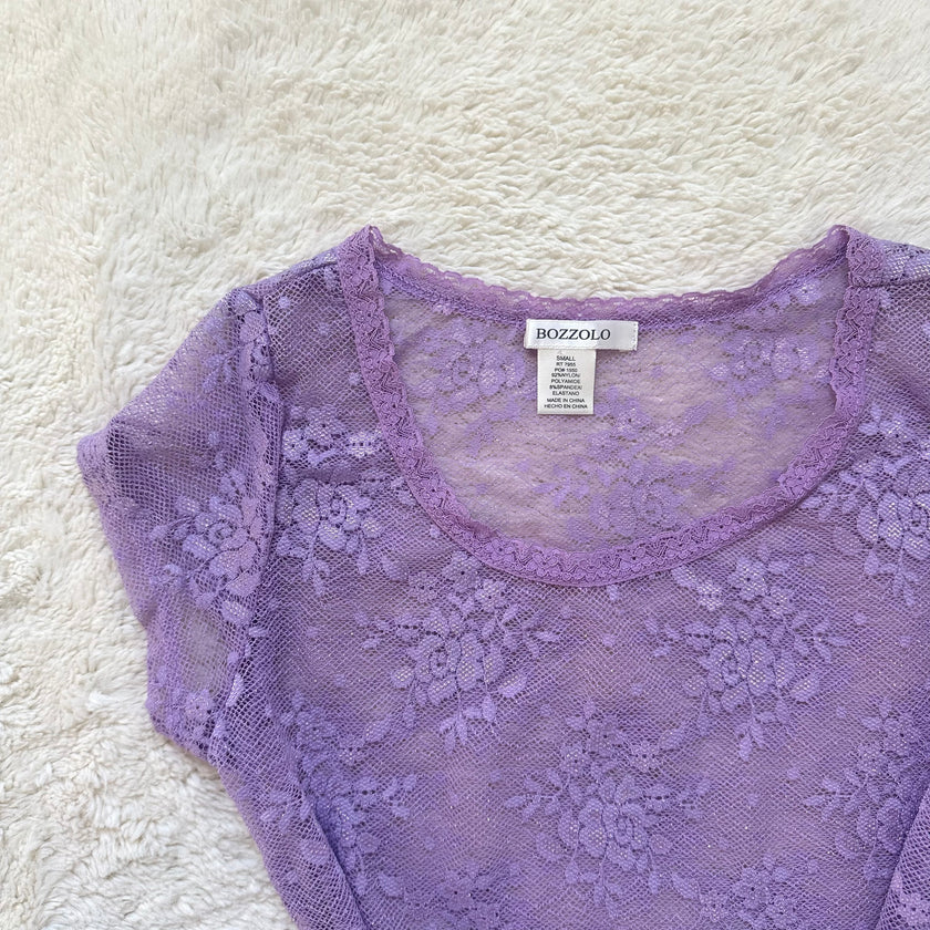 2000's lilac blossom top