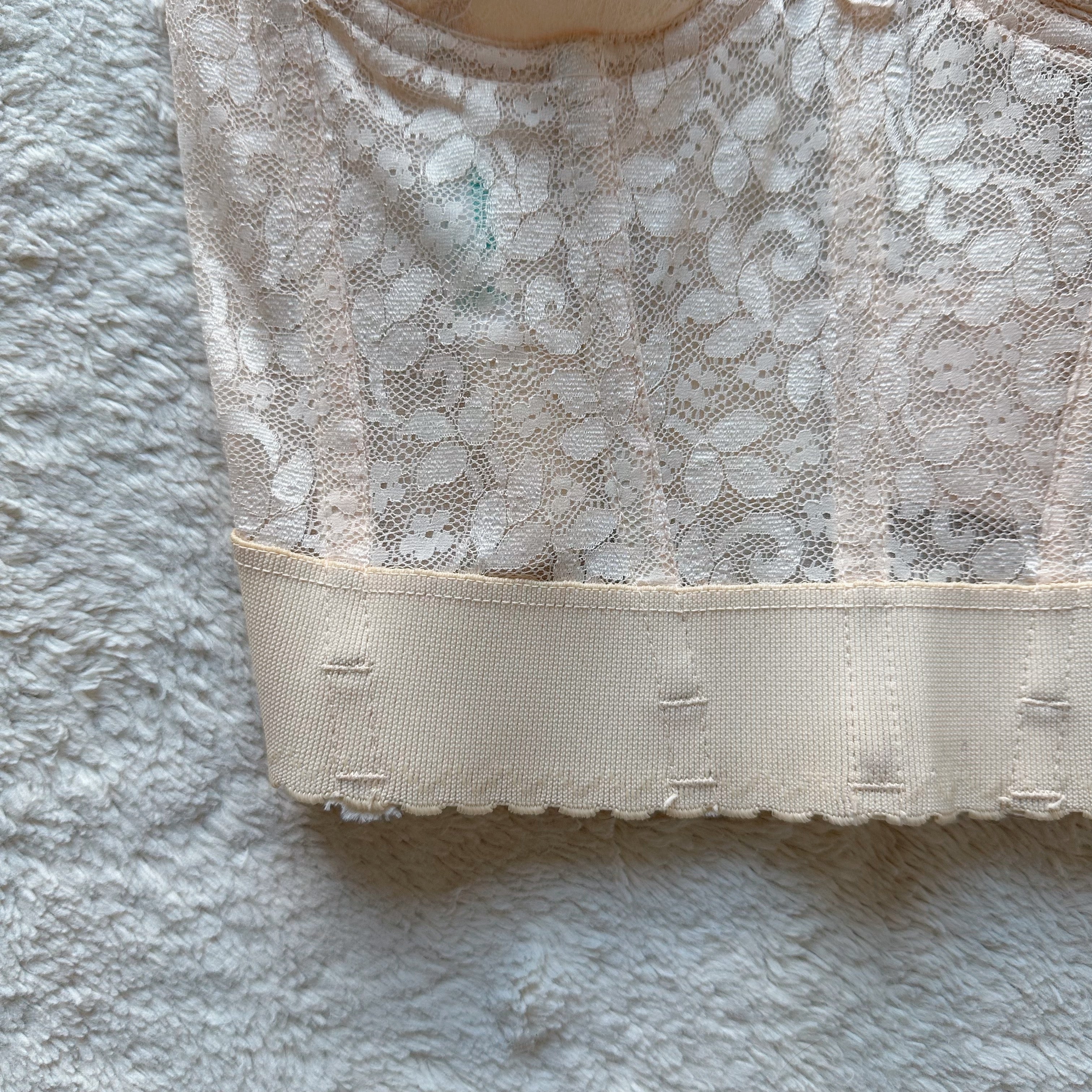 1980's sweet cream corset
