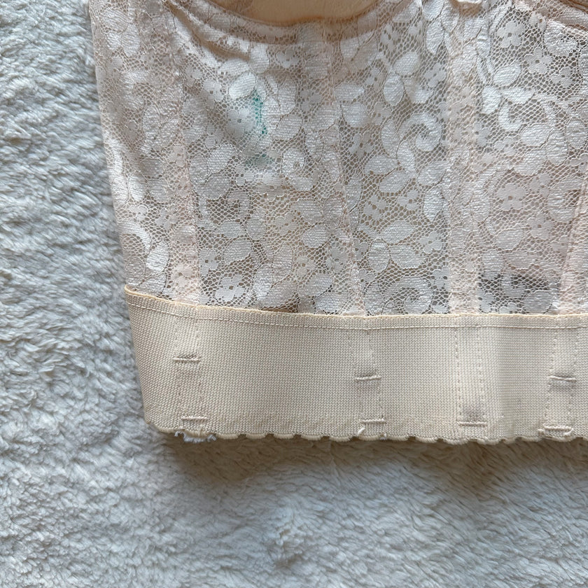 1980's sweet cream corset