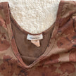2000's cinnamon bloom crop top