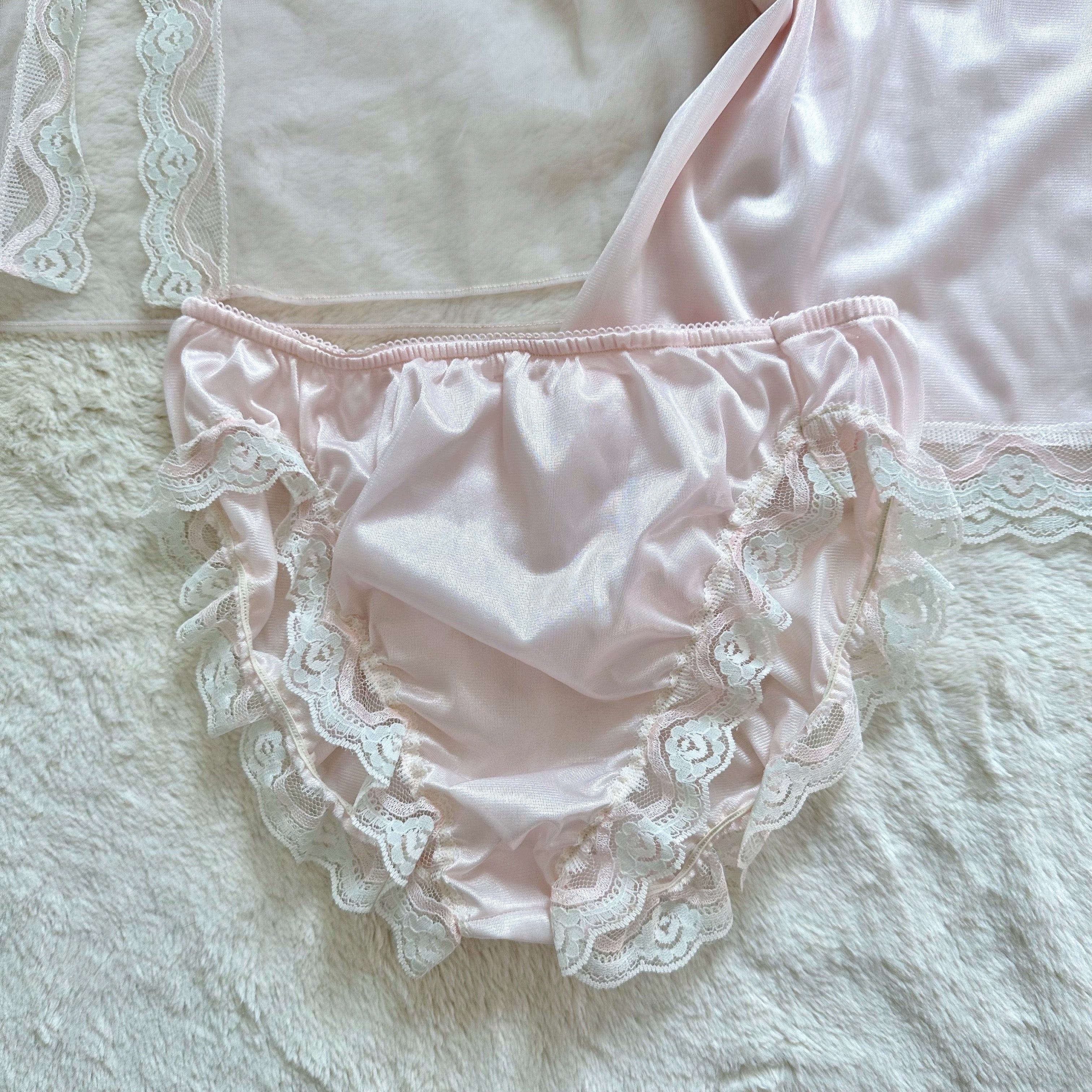 1980's ballet veil peignoir set