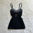 2000's midnight garden slip dress