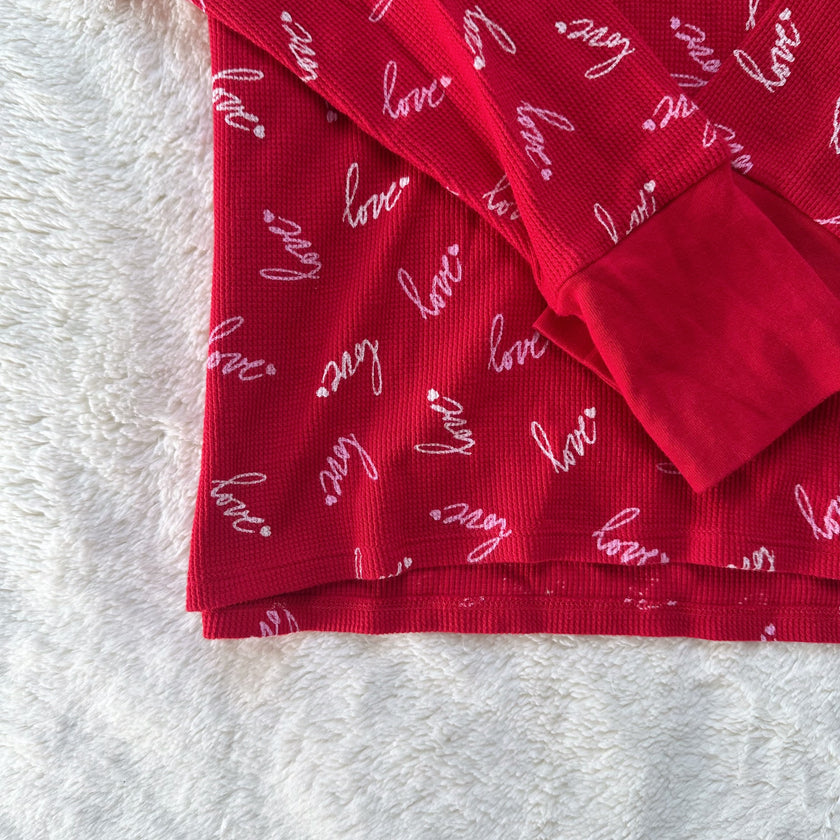 2023 cozy candied thermal pj top