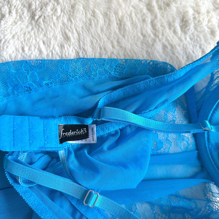2000's bright skies slip dress