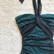 1990's emerald glow gown