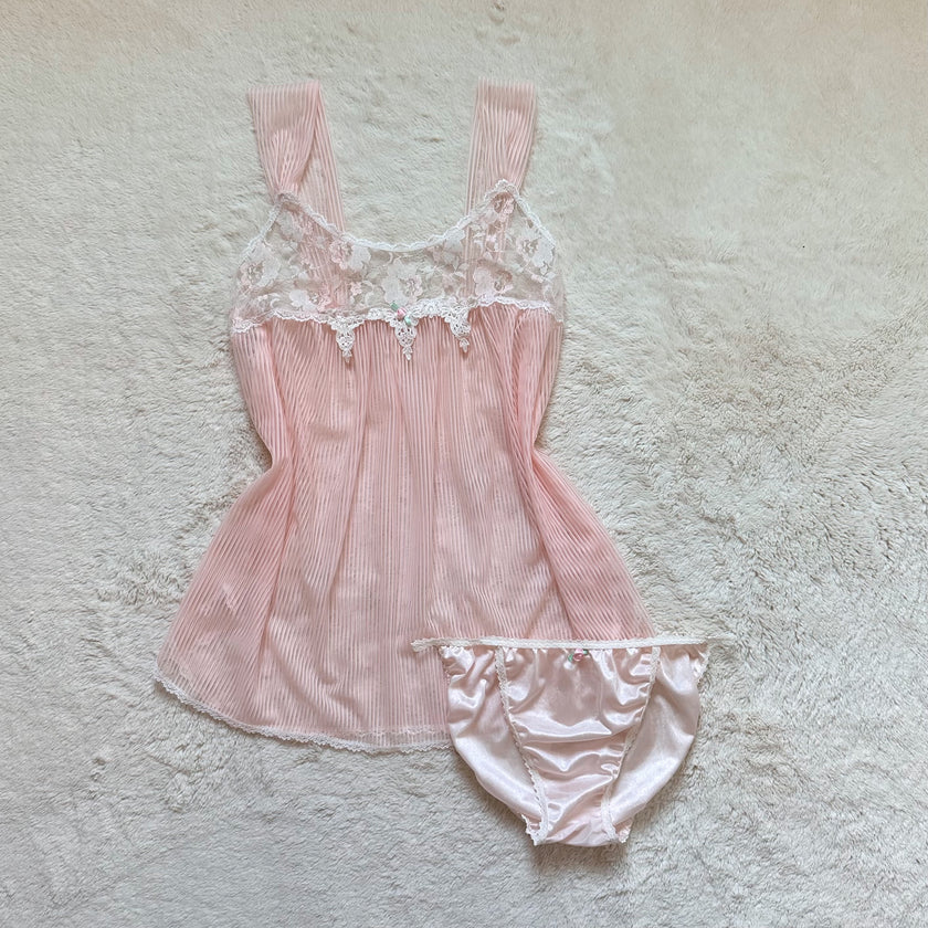 2000's rose reverie babydoll set