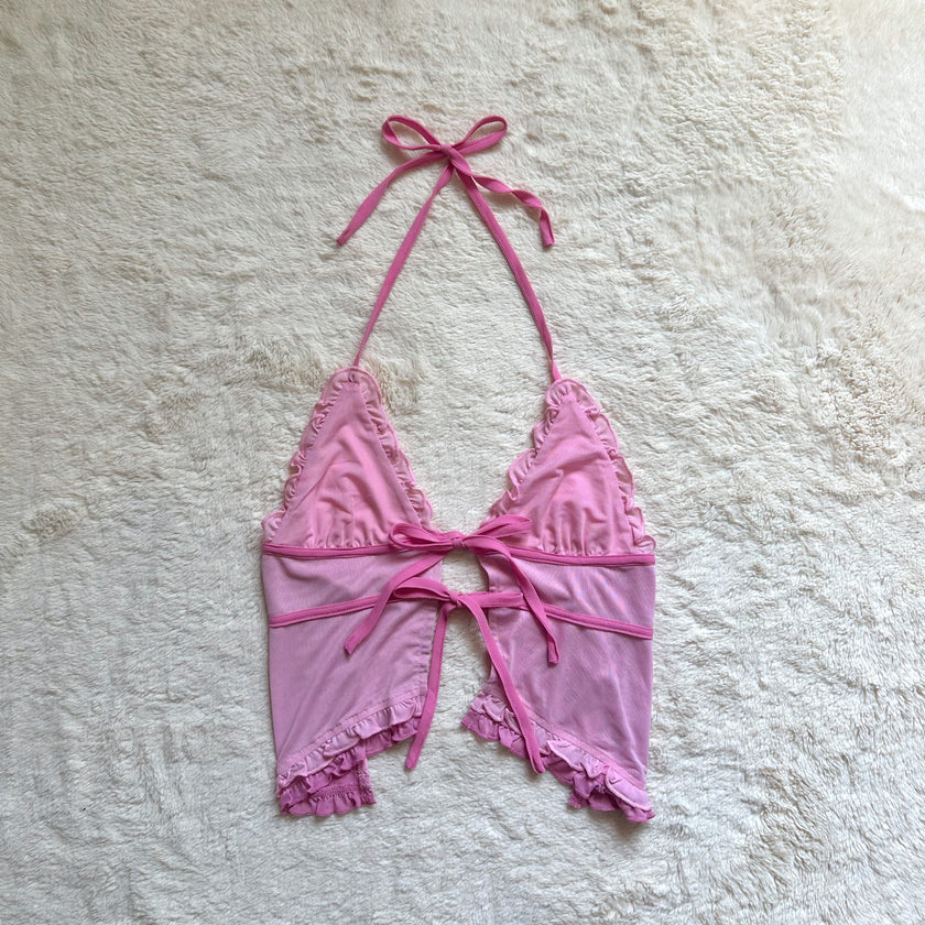 i.am.gia pink marlai crop