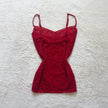 2000's red haze camisole