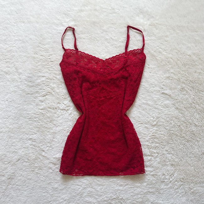 2000's red haze camisole