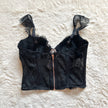 2020 noir lace bustier