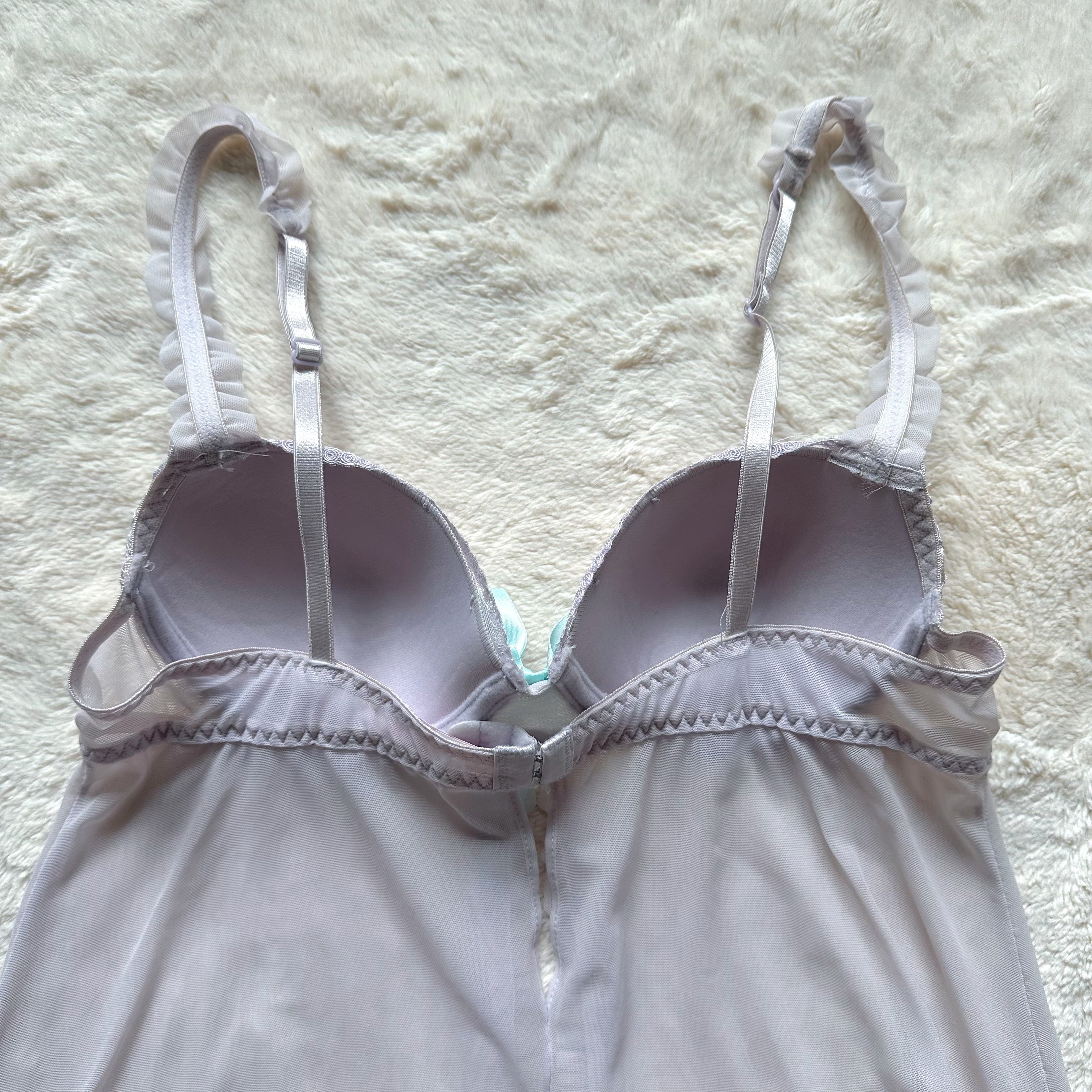 2000's seaglass ruffle slip set