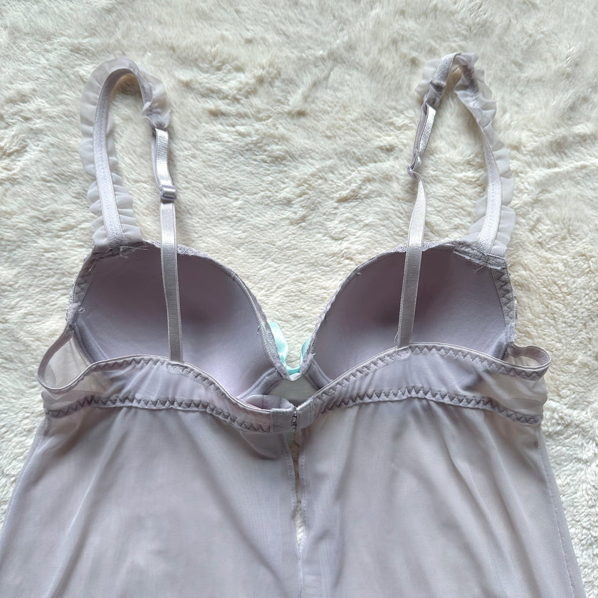 2000's seaglass ruffle slip set