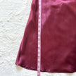 2000's burgundy satin slip dress