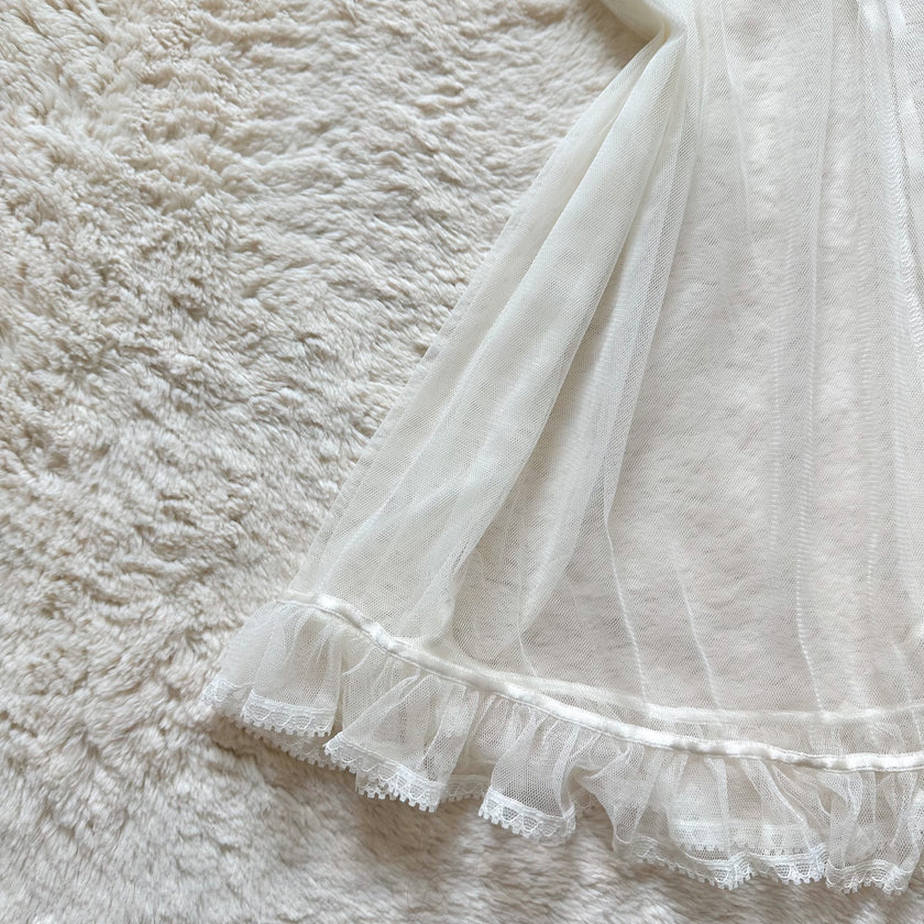 2002 ivory flora slip dress