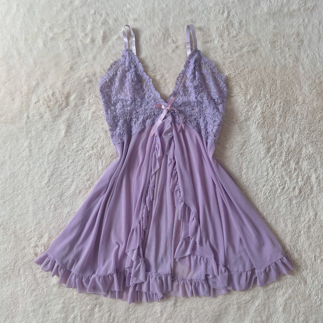 contemporary lavender lull slip dress