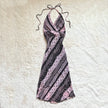 1990's mosaic paisley midi dress