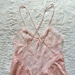 2000's blush whisper teddy bodysuit